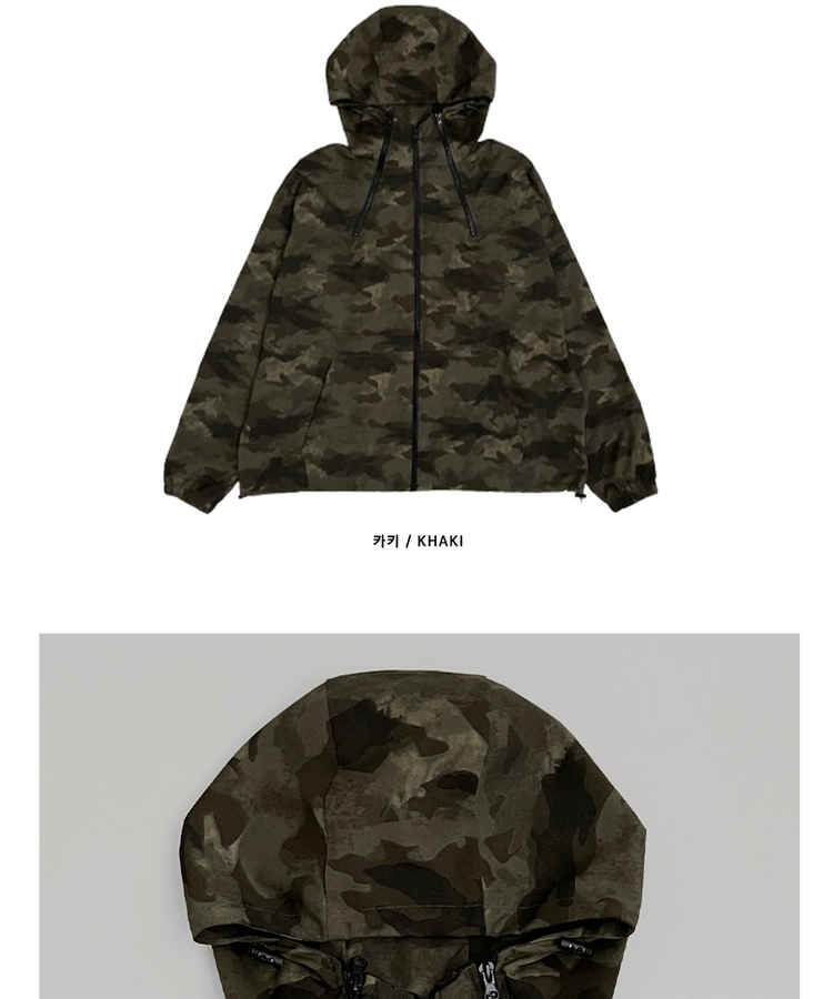 ミリタリーハイネックフードジャンパー