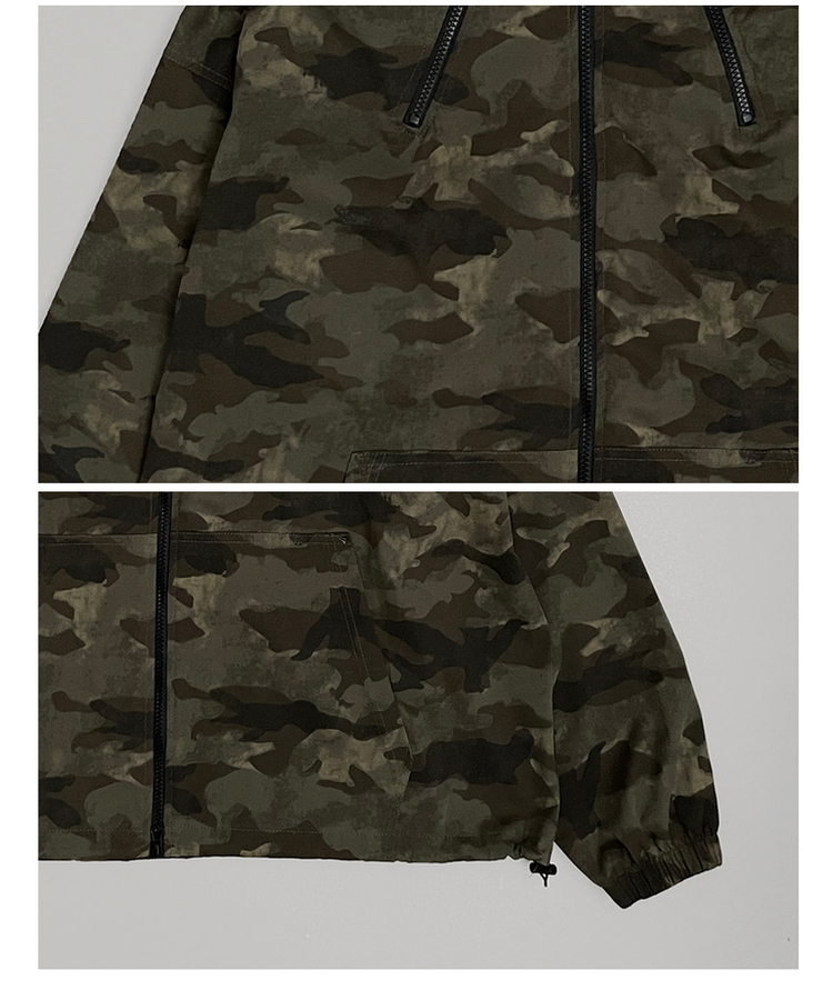 ミリタリーハイネックフードジャンパー