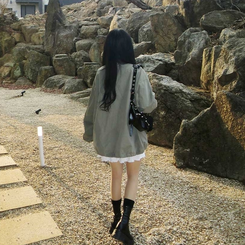 デイリーカジュアルオーバージャンパー KHAKI