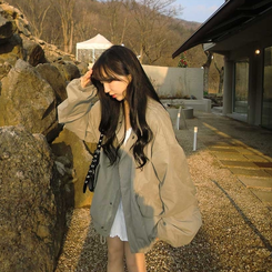 デイリーカジュアルオーバージャンパー KHAKI