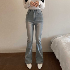 【丈別】デニムブーツカットパンツ(5color) LIGHT BLUE