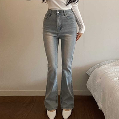 【丈別】デニムブーツカットパンツ(5color) LIGHT BLUE