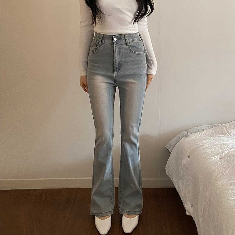 【丈別】デニムブーツカットパンツ(5color) LIGHT BLUE