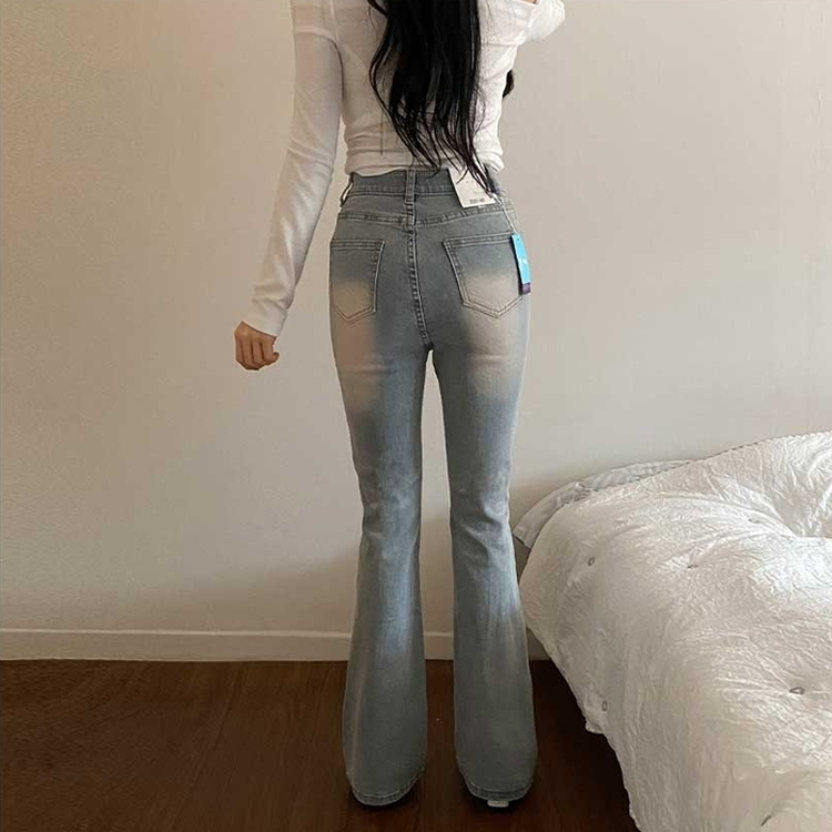 【丈別】デニムブーツカットパンツ(5color) LIGHT BLUE