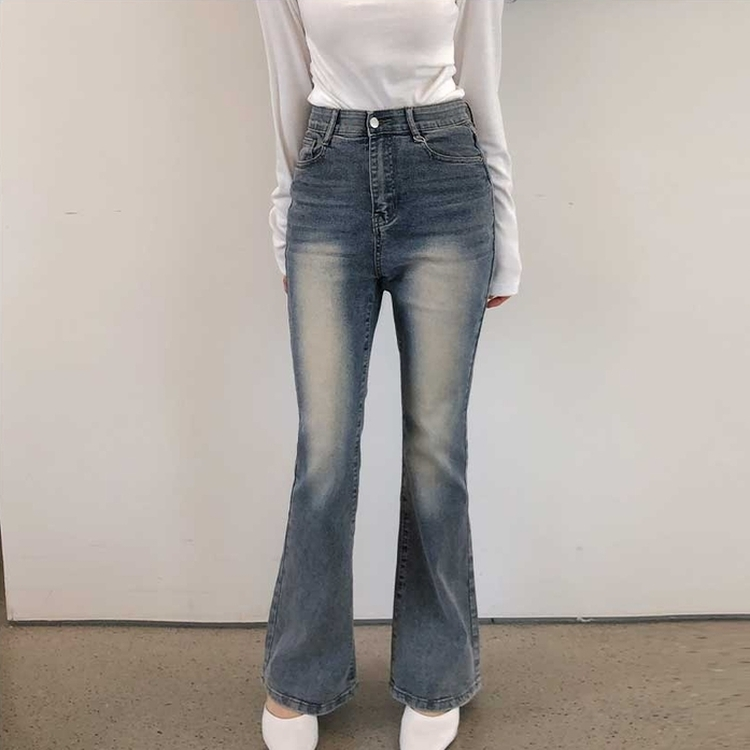 【丈別】デニムブーツカットパンツ(5color) MID DENIM