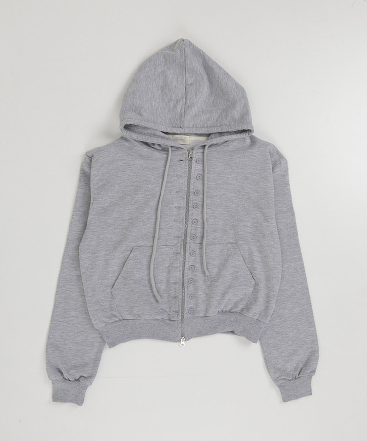 ボタンポイントフードジップアップ