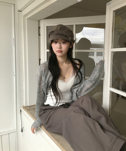 カラーカーディガン(5color) GREY