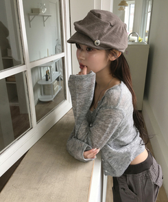 カラーカーディガン(5color) GREY