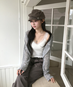 カラーカーディガン(5color) GREY