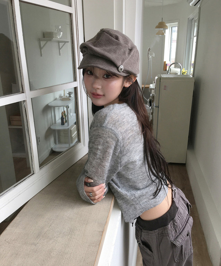 カラーカーディガン(5color) GREY