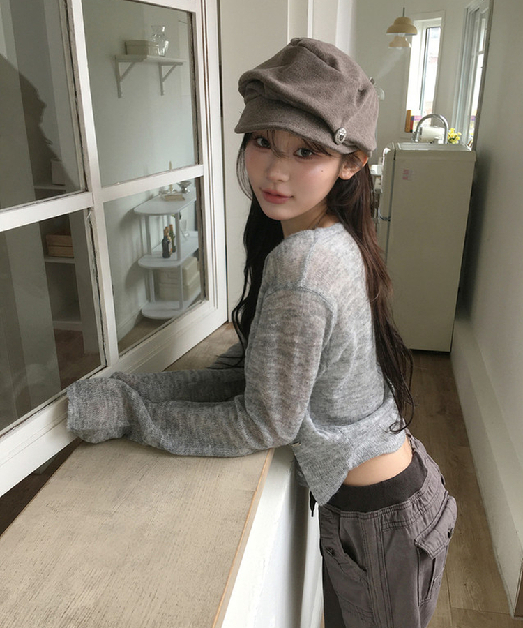 カラーカーディガン(5color) GREY