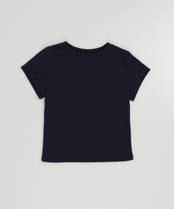 【SET】ドットシースルートップス＋レイヤード半袖Tシャツ