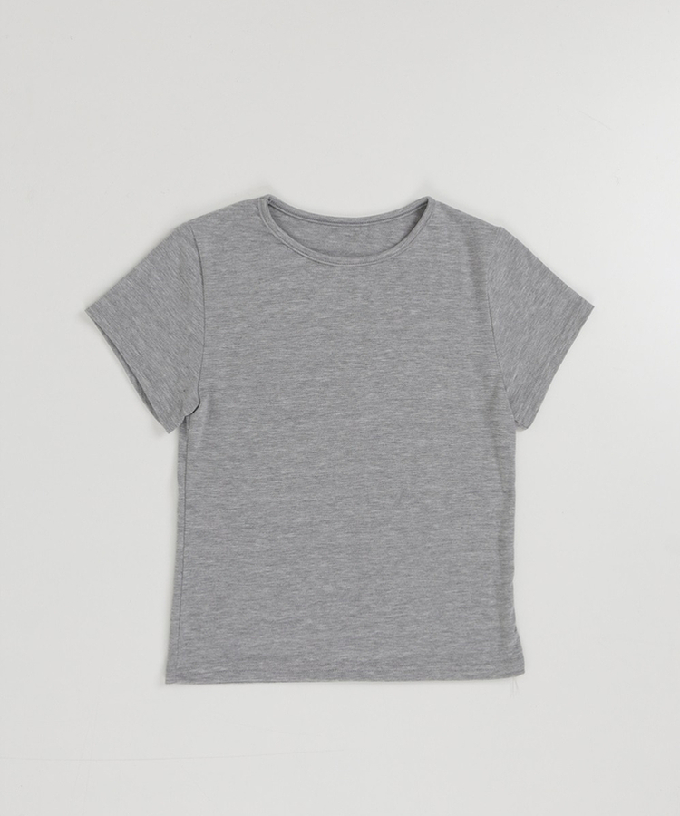 【SET】ドットシースルートップス＋レイヤード半袖Tシャツ