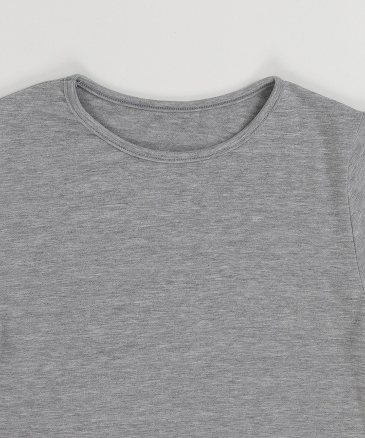 【SET】ドットシースルートップス＋レイヤード半袖Tシャツ