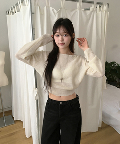 オフショルダーニット(5color) IVORY