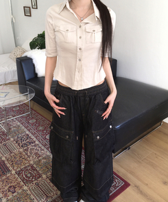 ビンテージシャツトップス LIGHT BEIGE