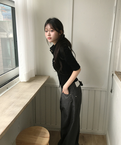 ビンテージシャツトップス BLACK