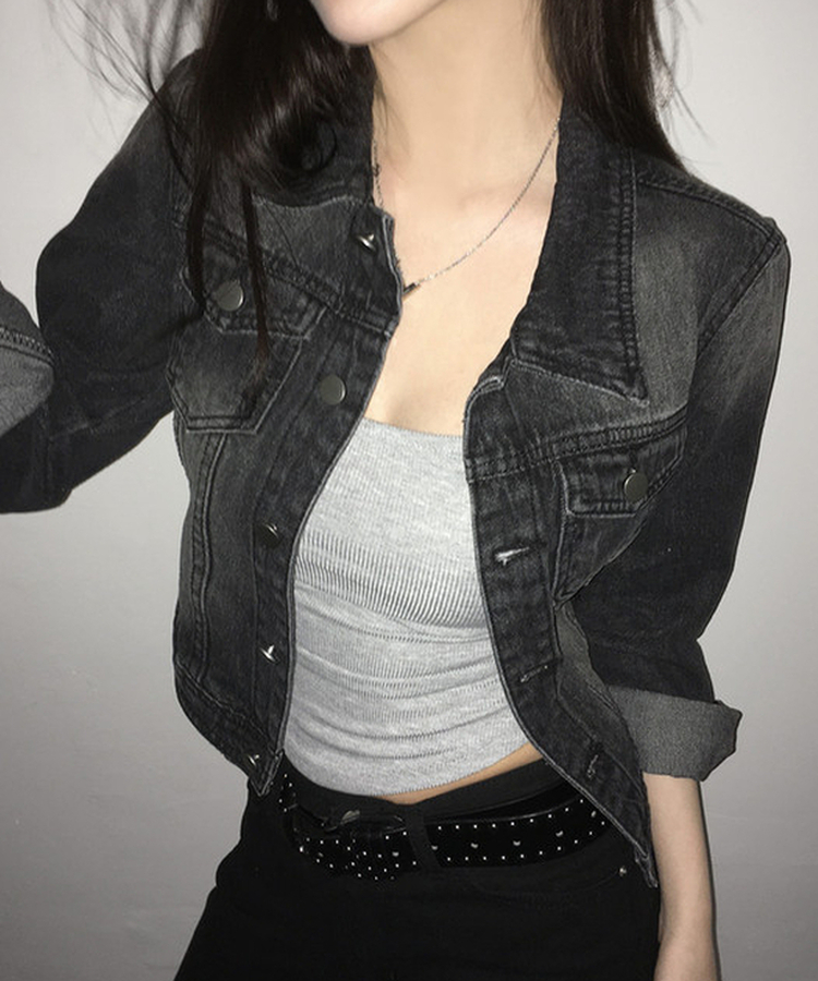 デニムジャケットジャケット BLACK