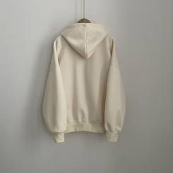 刺繍ポイントレタリングフードジップアップ(7color)