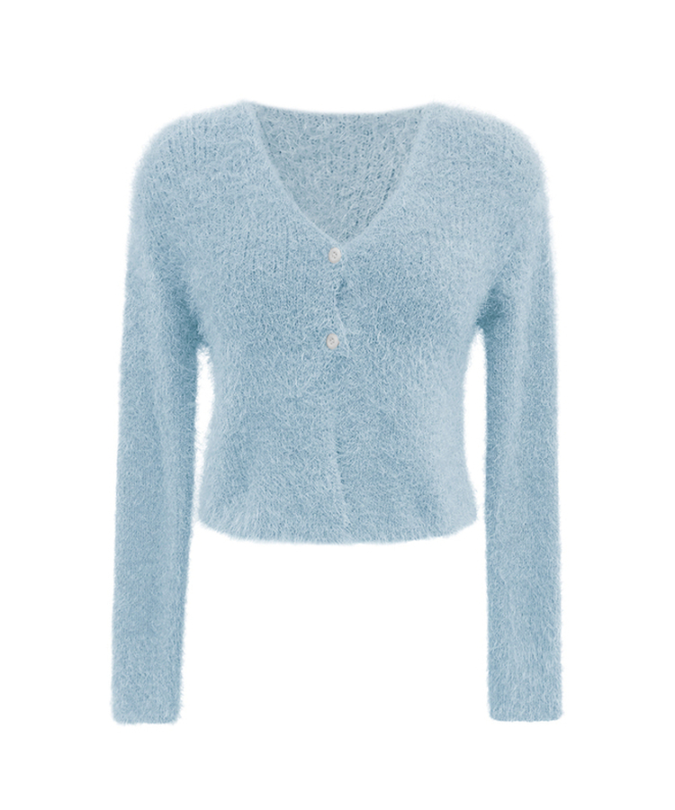 ファークロップニットカーディガン(6color)