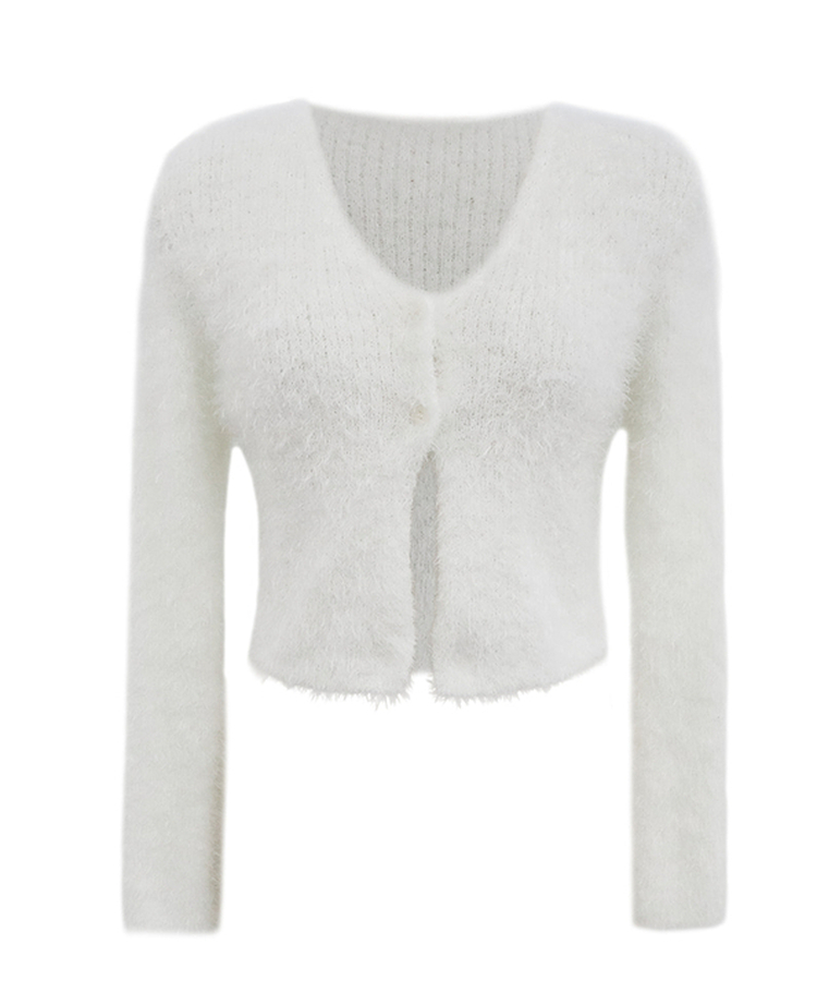 ファークロップニットカーディガン(6color)