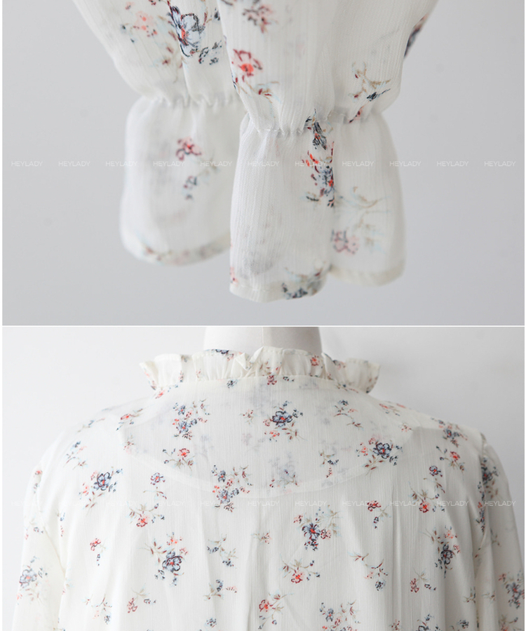 フラワープリーツロングワンピース