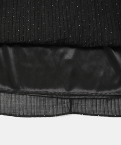 ドットシフォンマキシロングスカート