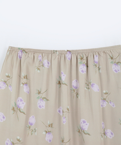 フラワーシフォンミディスカート