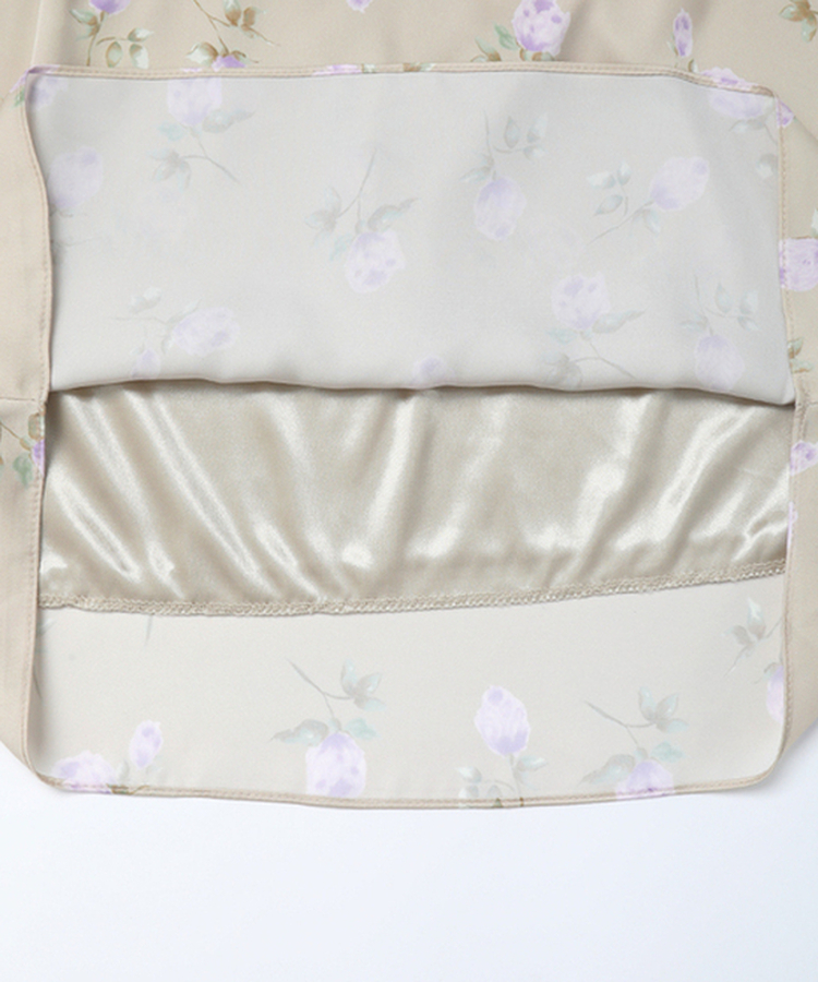 フラワーシフォンミディスカート