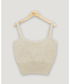 レイヤードニットビスチェ