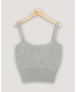 レイヤードニットビスチェ