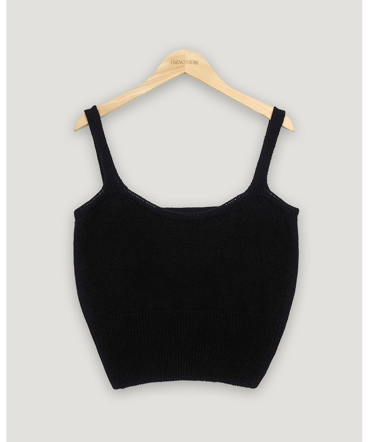 レイヤードニットビスチェ