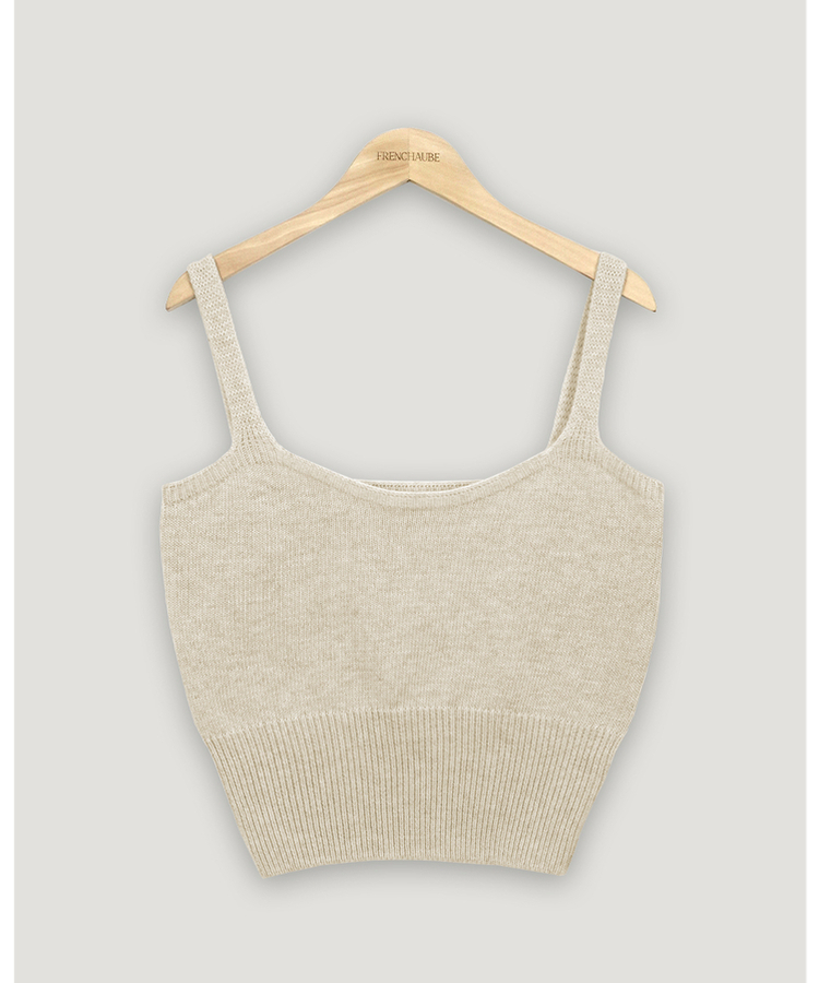 レイヤードニットビスチェ