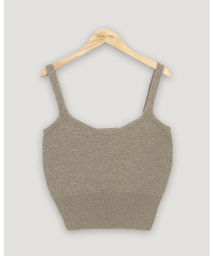 レイヤードニットビスチェ