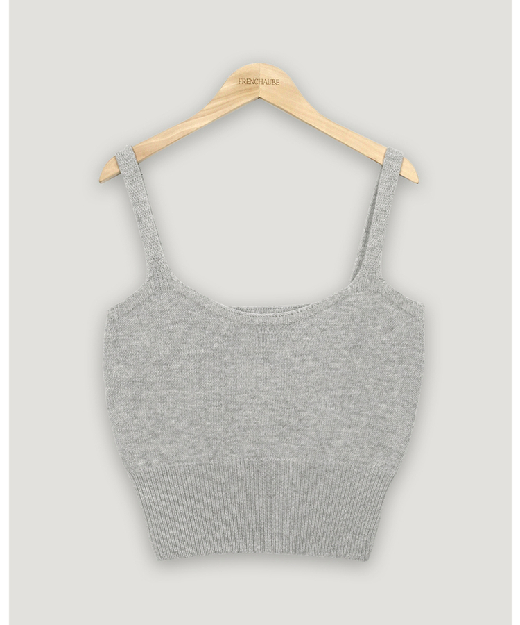 レイヤードニットビスチェ