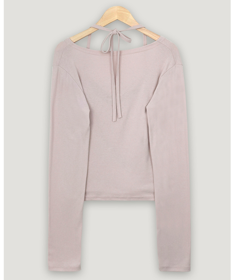 【SET】ホルターキャミソール＋スリムカーディガン(6color)