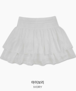 シフォンフレアミニスカート