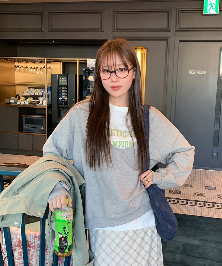 レタリング半袖Tシャツ IVORY