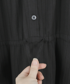 アイレットストリングフレアワンピース