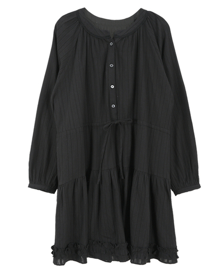 アイレットストリングフレアワンピース