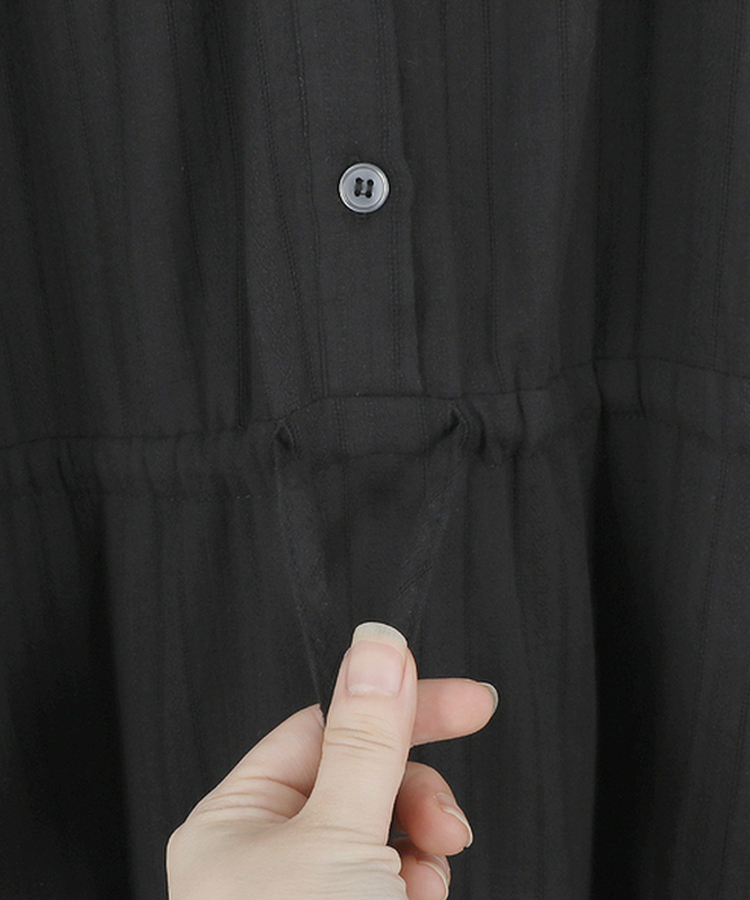 アイレットストリングフレアワンピース