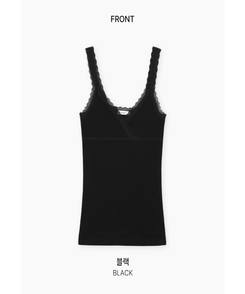 Vネックレースキャミソール