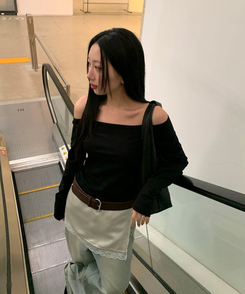 デイリーレザーバッグ BLACK