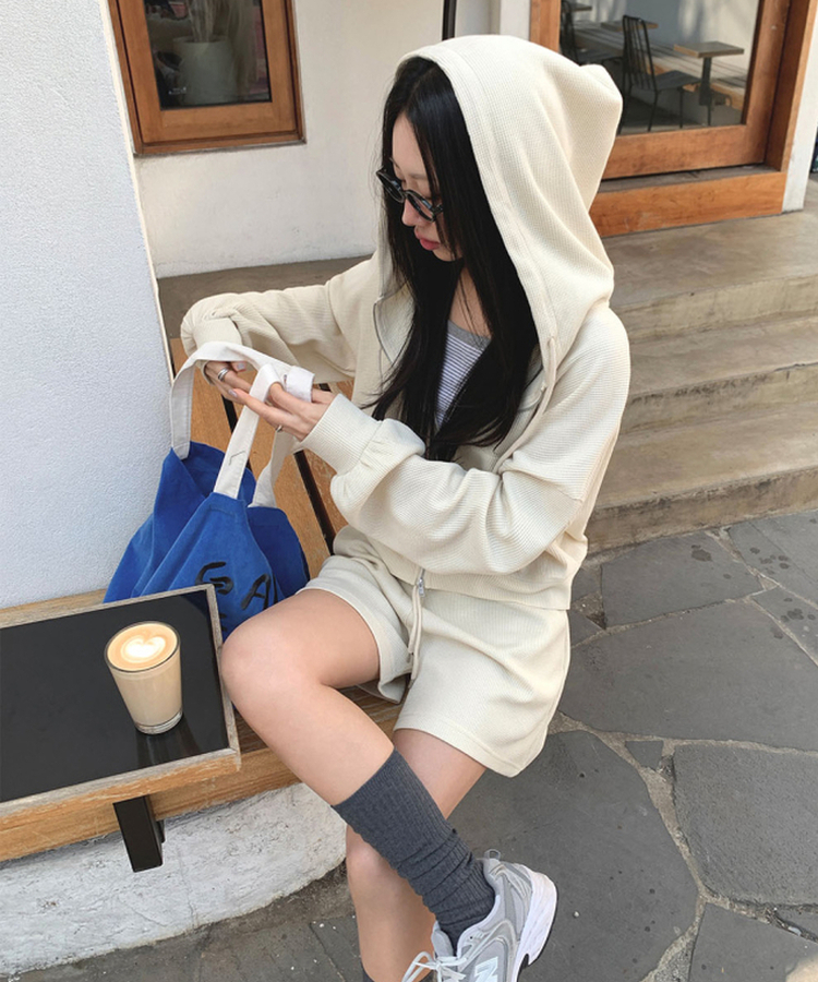 【SET】ワッフルトレーニングセットアップ IVORY