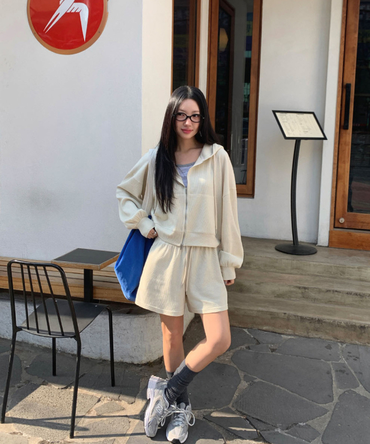 【SET】ワッフルトレーニングセットアップ IVORY