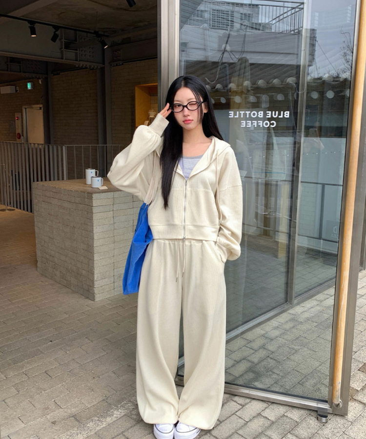 【SET】ワッフルトレーニングセットアップ IVORY