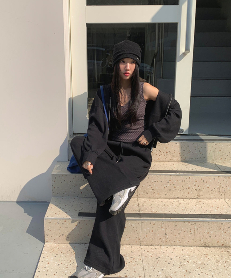 【SET】ワッフルトレーニングセットアップ BLACK