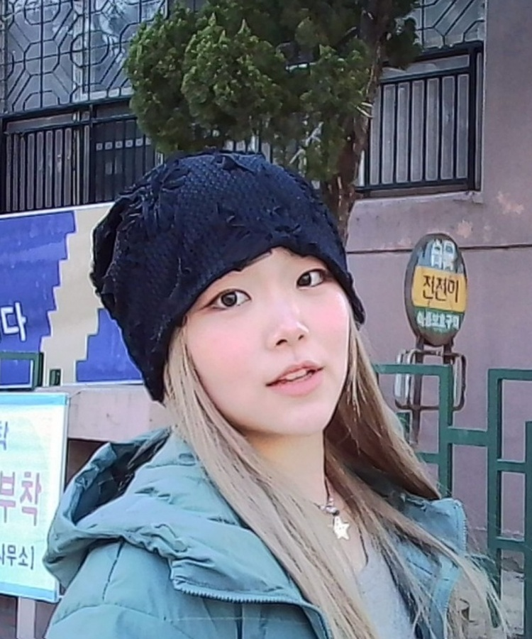 플라워 비니 블랙