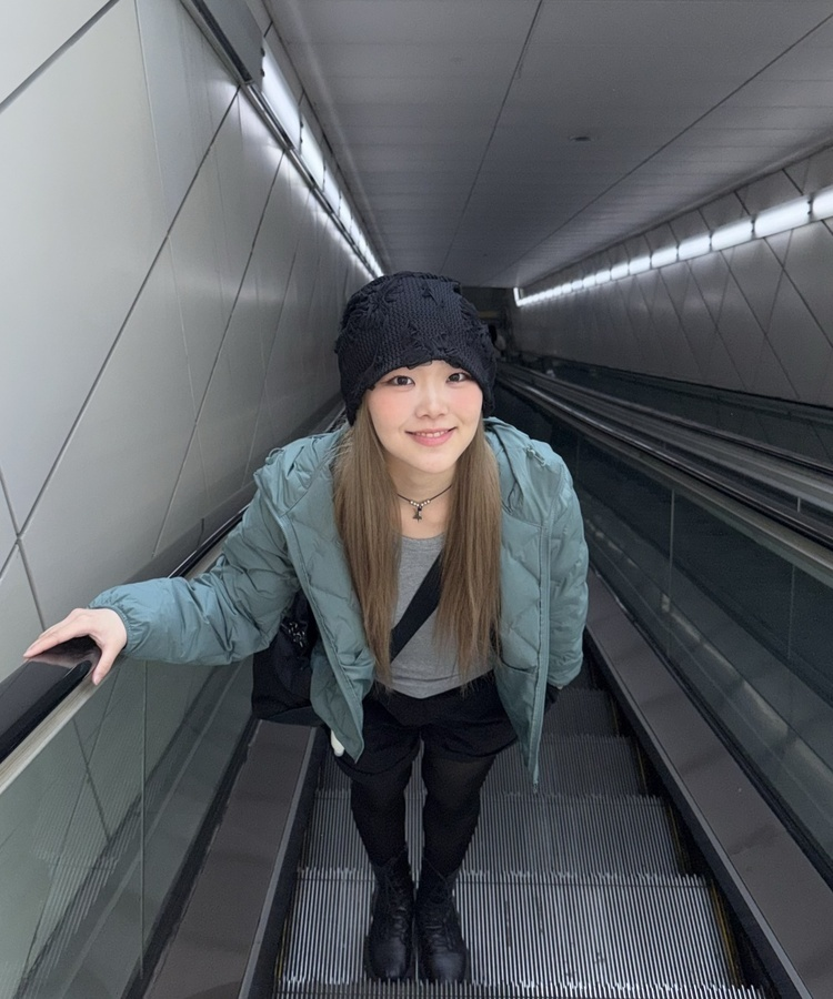 플라워 비니 블랙