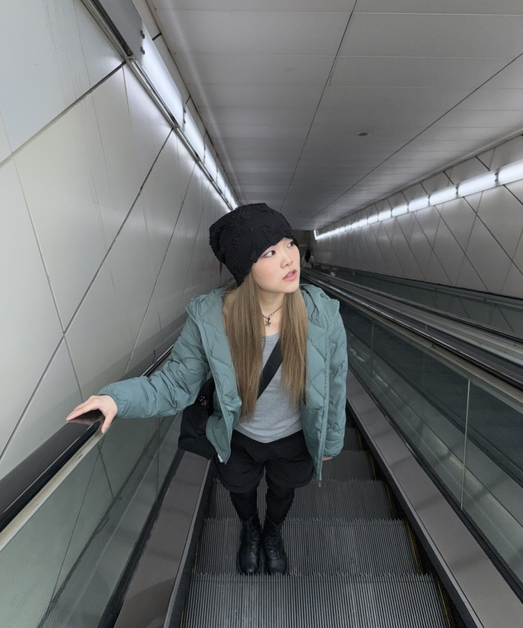 플라워 비니 블랙